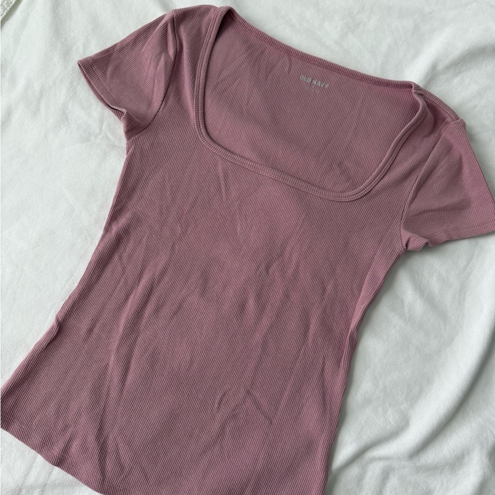 Old Navy Mauve Short Sleeve Tee